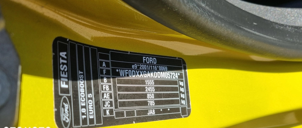 Ford Fiesta cena 27800 przebieg: 141000, rok produkcji 2013 z Polanica-Zdrój małe 631